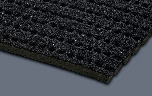 Ковровое покрытие в душевую Safe and Soft черный 60х700см