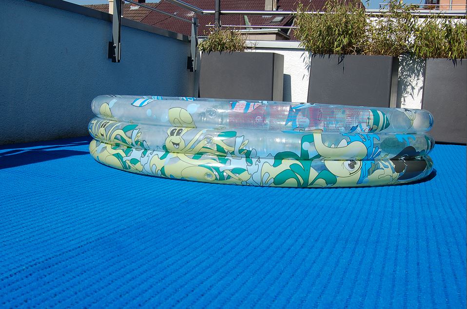 Ковровое покрытие для бассейна Safe and Soft синий 120х140см